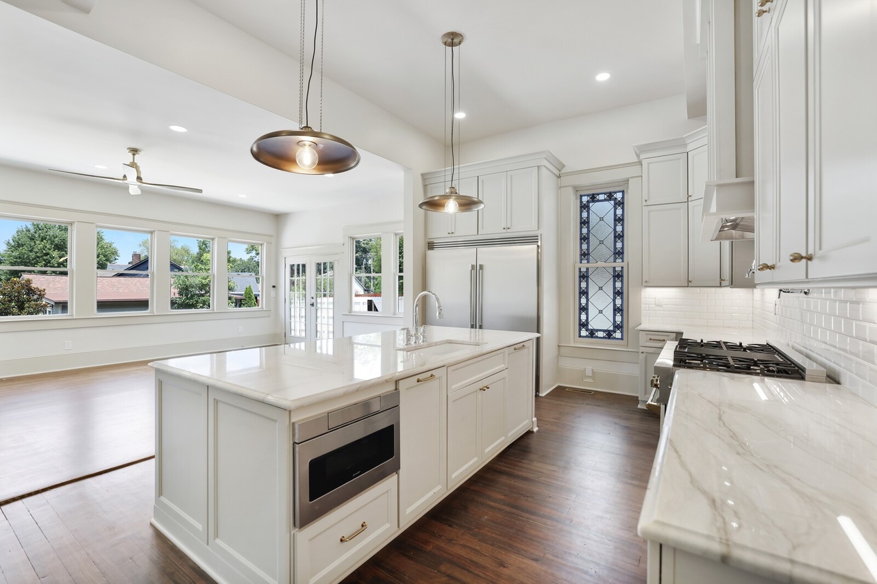 Custom kitchen renovation by Upscale Construction